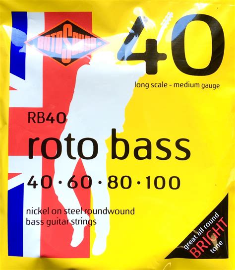 Hw Audio Rotosound Rotobass 40 100 Bass Strings Rb40 Hybrid