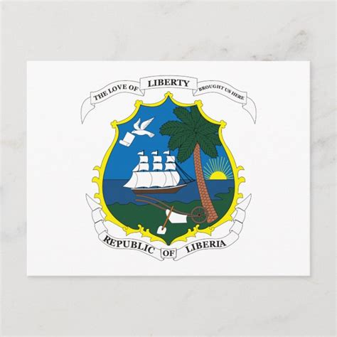 Liberia Coat of Arms Postcard | Zazzle.com