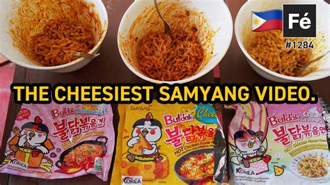 Samyang Cheese Vs Carbonara Vs Cream Carbonara Ramen Samyang Fire Noodles Review 1284 Youtube