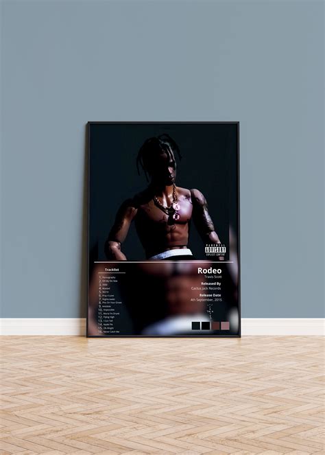 Travis Scott Rodeo Poster, Travis Scott Poster, Album Poster, Music Poster, Travis Scott Album ...