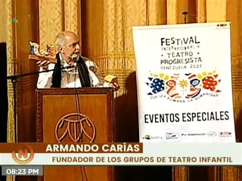 El dramaturgo Armando Carías fue reconocido en el Festival