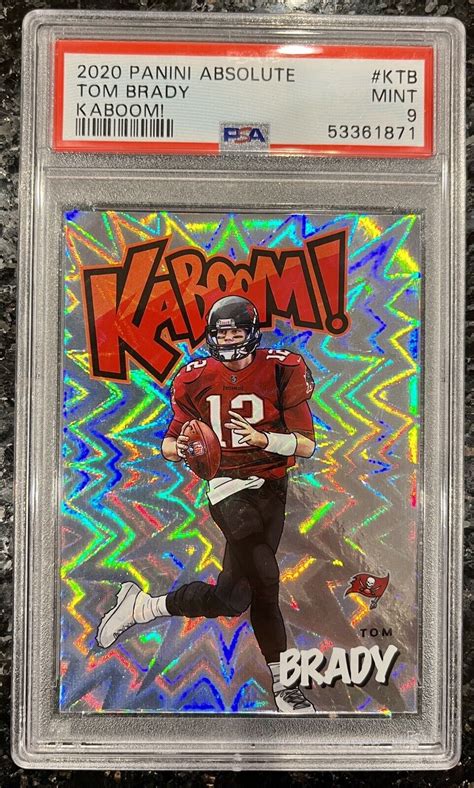 Tom Brady Absolute Kaboom Ktb Psa Mint Goat St Year