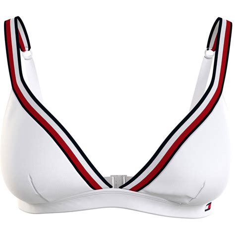 Tommy Hilfiger UW0UW04101 Bikini Top White Dressinn