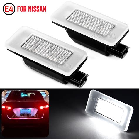 2Pcs Canbus LED License Number Plate Light Lamp For Nissan Serena C27