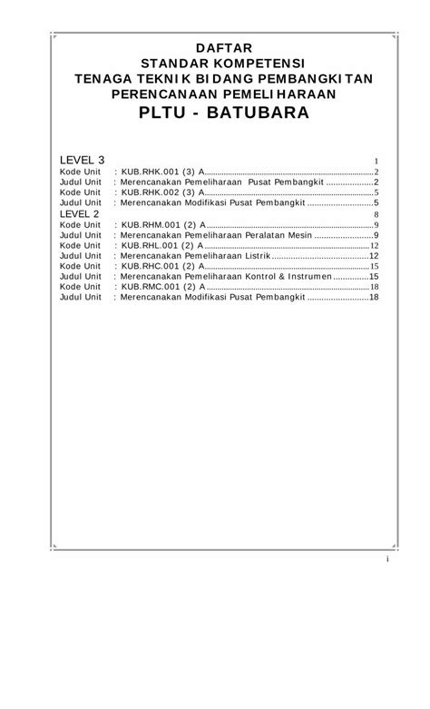 Pdf Skp Perencanaan Pemeliharaan Pltu Batubara Dokumen Tips