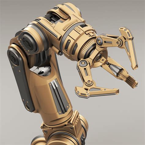 Robot Arm 3 RIGGED And Animated 3D Model Animated Rigged CGTrader