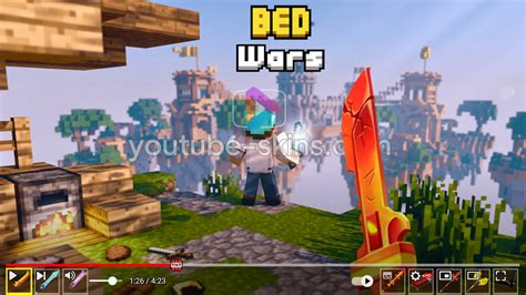 Roblox Bed Wars Gameplay Skin For Youtube Player