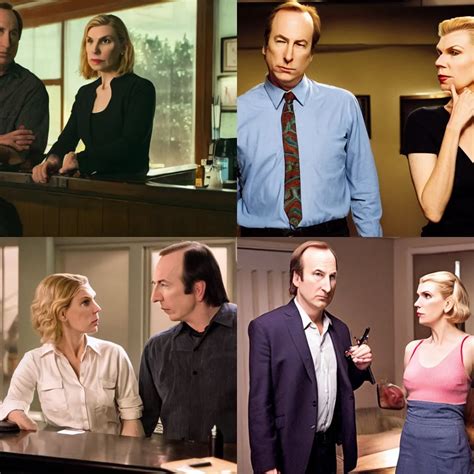 KREA Picture Of Bob Odenkirk And Rhea Seehorn In Pulp Fiction