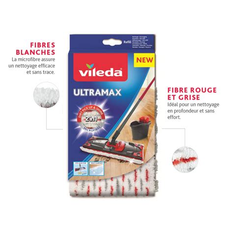 Vileda Pack De Recharge Vileda Compatible Avec Ultramax Ultramat