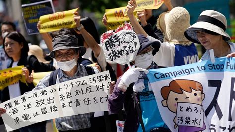 Japan Proteste Gegen Ablassen Von Fukushima K Hlwasser Ins Meer