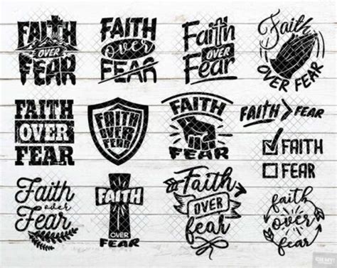 Faith Over Fear Svg With Svg Dxf Eps Png Ohmycuttables