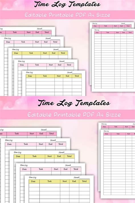 Editable Time Log Editable Work Log Time Spent Tracker