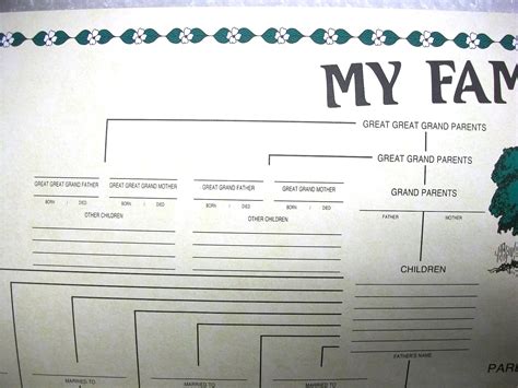 Family Tree Chart Genealogy - Etsy