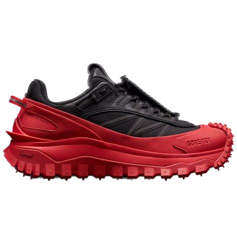 Gi Y Moncler Trailgrip Gtx Low Trainer Black Red H A M M P