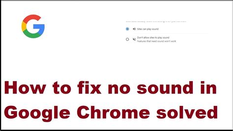 How To Fix No Sound In Google Chrome Youtube