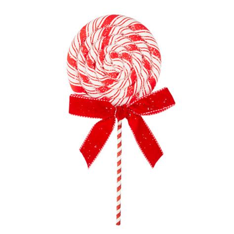 Peppermint Swirl Lollipop 12 Candy Christmas Decorations