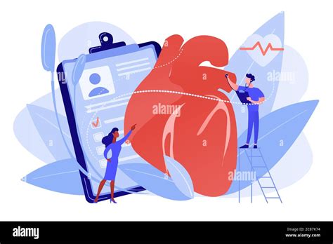 Ischemic Heart Disease Concept Vector Illustration Stock Vector Image