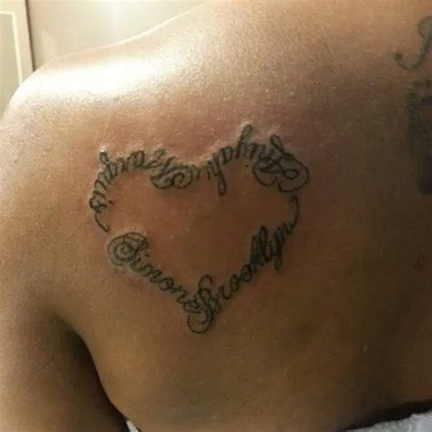 30 Beautifully Touching Tattoos Of Hearts With Names