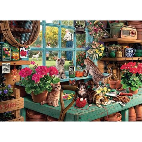 Puzzle Pi Ces La Tani Re Des Chats Cdiscount Jeux Jouets