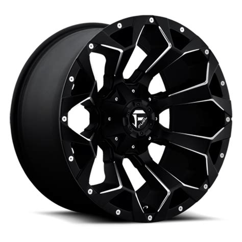 4 New Matte Black Milled Fuel Wheels Assault D546 20x9 8 180 104805