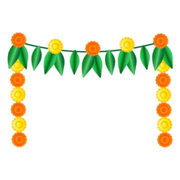 Marigold Garland For Festival Decoration, Garland, Marigold Garland, Festival PNG Transparent ...