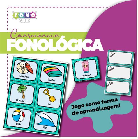 Consci Ncia Sil Bica Fonema R Fono Club Loja Jogo Fonol Gico