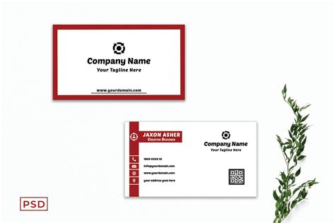 Red Business Card Template Free Download - Creativetacos