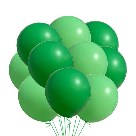 Green Balloons 12 Green Party Balloons Solid Dark Green Balloons ...