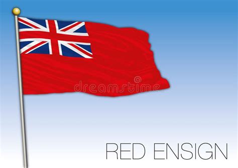 Red Ensign Flag, United Kingdom, Vector Illustration Stock Vector ...