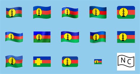 🇳🇨 Flag: New Caledonia on Noto Emoji Font 16.0