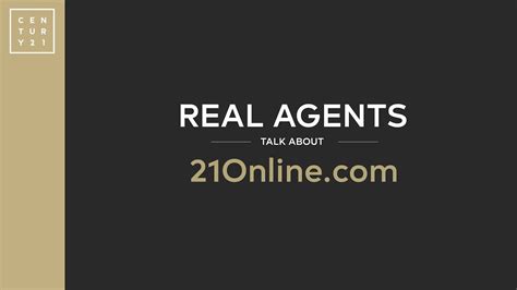 CENTURY 21 Real Agents Talk About 21Online Realestate YouTube