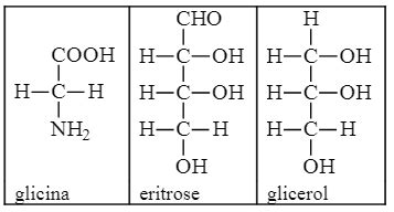 Quest O Abaixo S O Mostradas As Estruturas Da Glicina Eritrose E