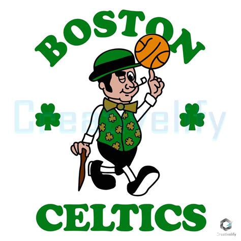 Boston Celtics Mascot Lucky the Leprechaun SVG Png File - CreativeLify