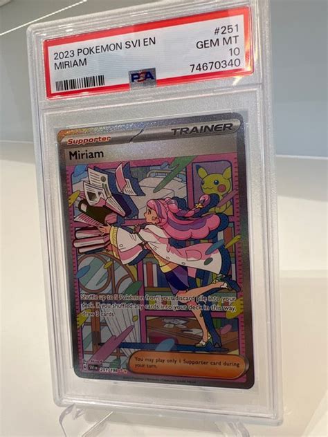 The Pokémon Company Pokémon Graded Card Miriam 2023 Catawiki