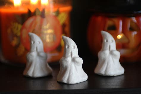 Mini Ghost Figurines Pack Of 3 Etsy