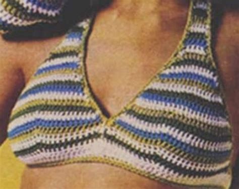Crochet Bikini Pattern Vintage 70s Crochet Bag Pattern Crochet Etsy