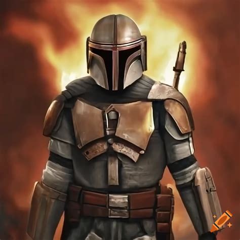 Artwork Of A Samurai Mandalorian On Craiyon