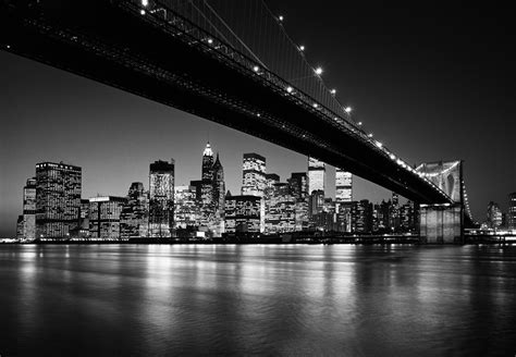 Black And White New York City Night Nyc Image 405436 On