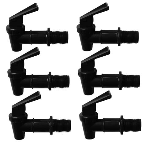 Buy Black Plastic Faucet Spigot 6 Pack 34 Inch Food Grade Water