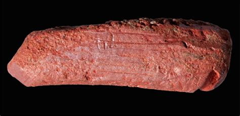 Earliest Ochre Crayon Used By Our Ancestors 10000 Years Ago Found In