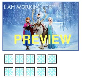 Frozen Themed Token Board By Jana Loveless TPT