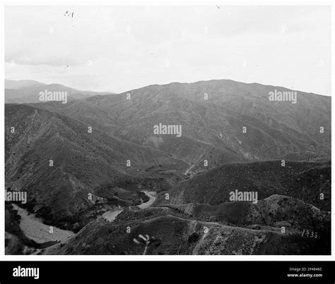 Mountain landscape with river Stock Photo - Alamy