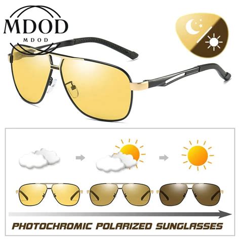 Men S Sunglasses Driving Chameleon Glasses For Day And Night Dual Use