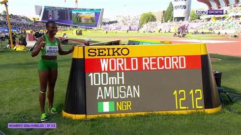 Tobi Amusan sets world record in 100m hurdles semis Vidéo Dailymotion