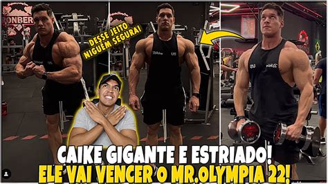 CAIKE PRO MOSTRA SHAPE FALTANDO 9 SEMANAS PARA O OLYMPIA ELE PODE