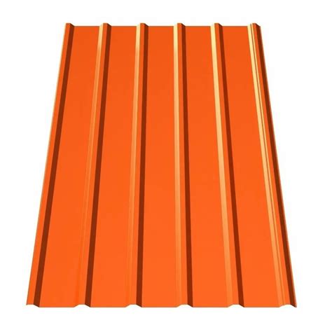 Orange Colour Coated Roofing Sheet Material Grade 550 Mpa Thickness