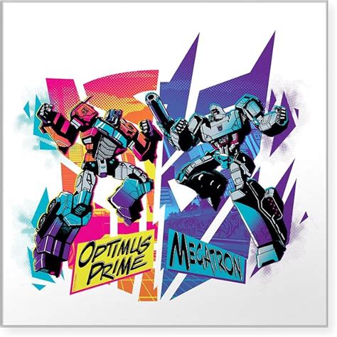 Amazon Cafepress Transformers Optimus Prime Vs Megatron Sticker