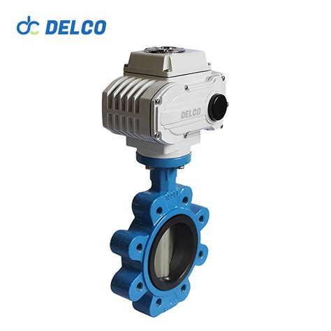 Cast Iron Motorized Lug Type Butterfly Valve Delco Valve