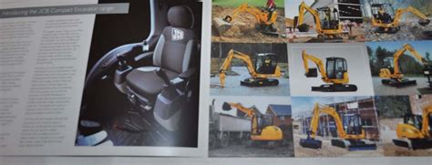 Jcb Compact Excavator Tractor Brochure Prospekt Auto Brochure