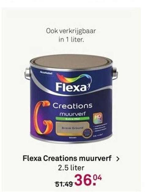 Flexa Creations Muurverf Liter Aanbieding Bij Karwei Folders Nl